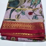 Crepe saree Kalamkari digital prints ck-001