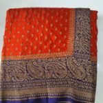 Crepe banaras saree CB-002