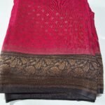 Semi crepe banaras saree SCB-15