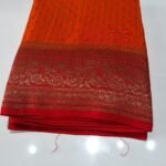 Semi crepe banaras saree SCB-17